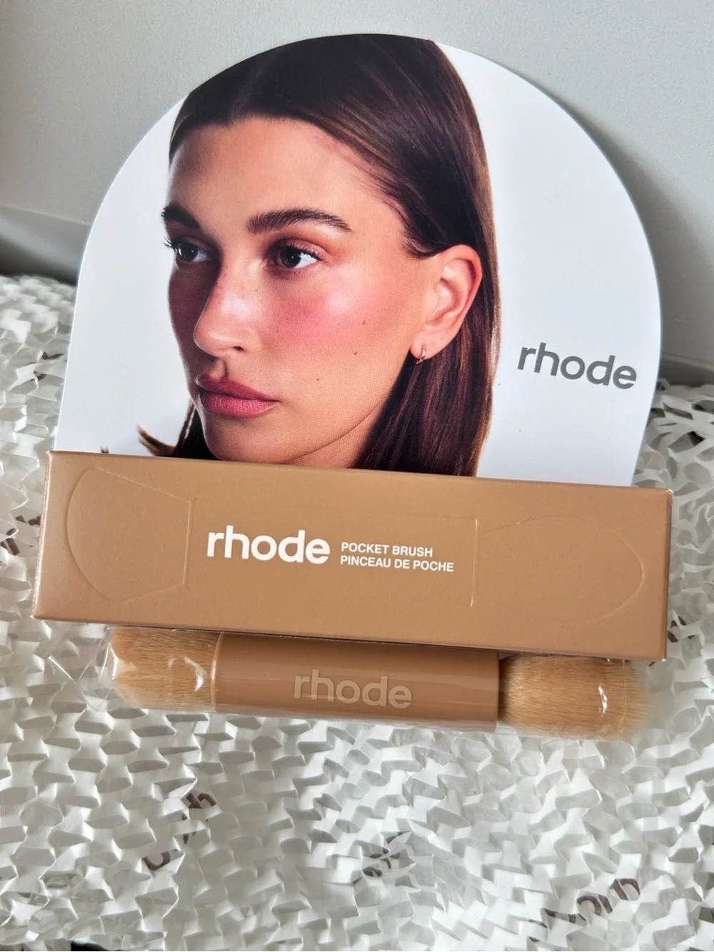 RHODE Pocket Blush in Tan line + New pocket brush